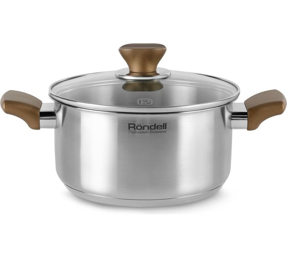 Кастрюля RONDELL Absolute с крышкой 24 см 4.8 л RDS-1167