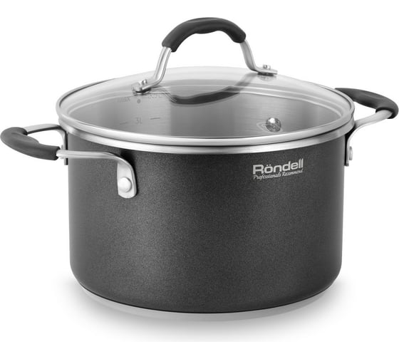 Кастрюля RONDELL Stern с крышкой 20 см 3.9 л RDS-010 1