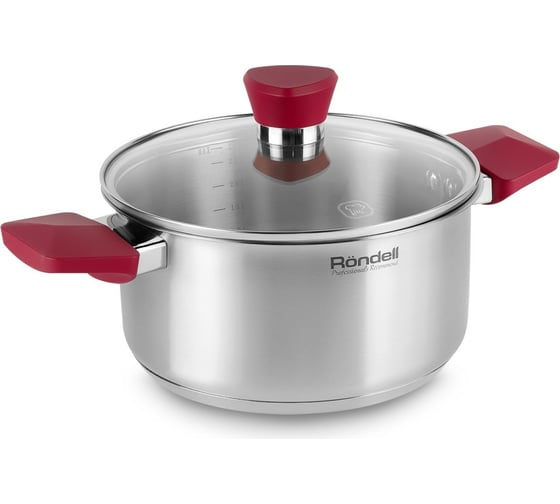 Кастрюля RONDELL Strike с крышкой 18 см 2.0 л RDS-813 1