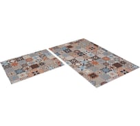 Набор антискользящих вырезных ковриков Icarpet PRINT 103 Плитка Марокко 823314