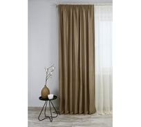 Штора на тесьме Kauffort Шенилл, 200x270 см, бежевый 111014630