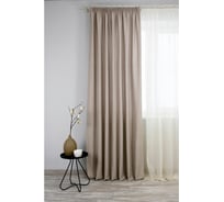 Штора на тесьме Kauffort Шенилл, 200x270 см, нюдовый 111014620