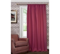 Штора на тесьме Kauffort Хлопок, 140x280 см, с подхватом, малиновый 111012175