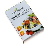 Крышка-чехол для пищевых продуктов EUROHOUSE набор, 12 шт. 9334