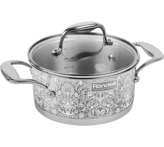 Кастрюля RONDELL Ajour с крышкой 20 см 3.0 л RDS-1054 1