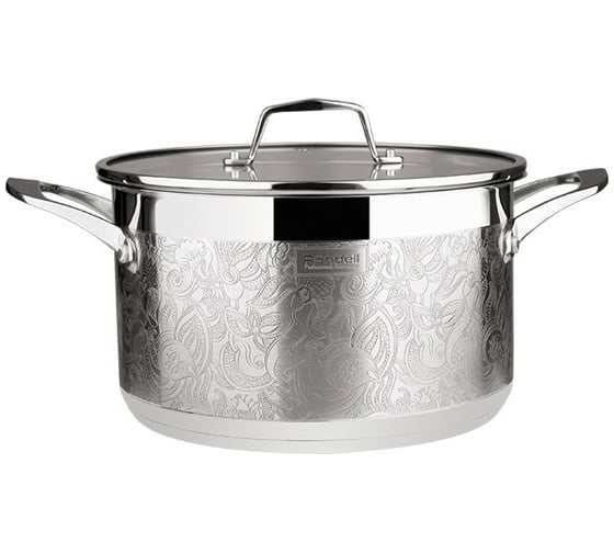 Кастрюля RONDELL Fancy с крышкой, 24 см, 5.5 л RDS-398