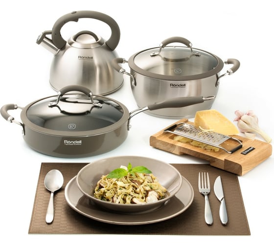 Кастрюля RONDELL Balance с крышкой 24 см RDS-755