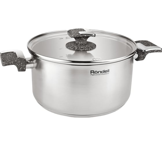 Кастрюля RONDELL Marmara с крышкой 18 см 2.1 л RDS-997