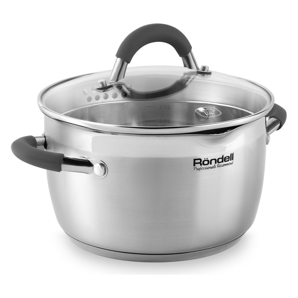 Кастрюля RONDELL Flamme с крышкой 24 см, 5.7 л RDS-025 - выгодная цена ...