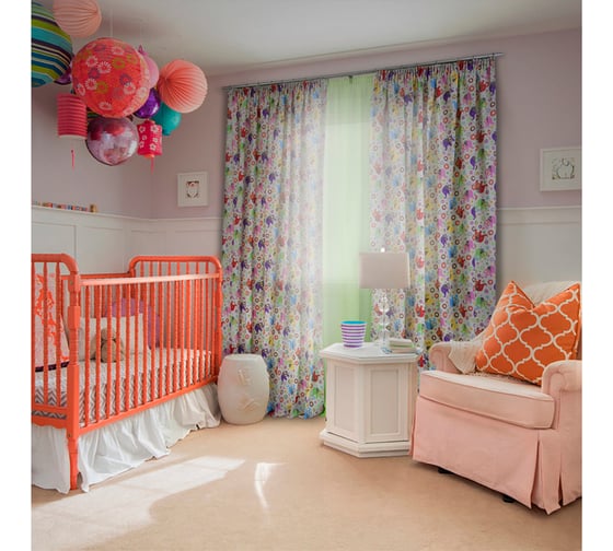 Комплект штор на тесьме Kauffort Элифанты, 2 шторы 160x270 см, тюль 300x270 см 123005620