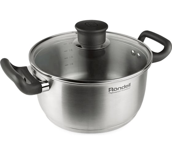 Кастрюля RONDELL Drive с крышкой 20 см 2.8 л RDS-809