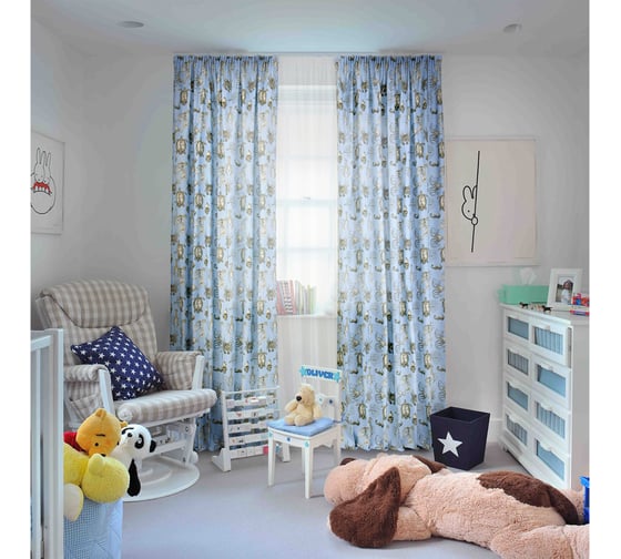 Комплект штор на тесьме Kauffort Бриз, 2 шторы 160x270 см, тюль 300x270 см 123001640 1