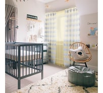 Комплект штор на тесьме Kauffort  Мишки, 2 шторы 140x270 см, тюль 300x270 см 123006160