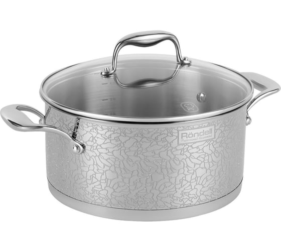 Кастрюля RONDELL Vintage с крышкой 24 см, 5.0 л RDS-344