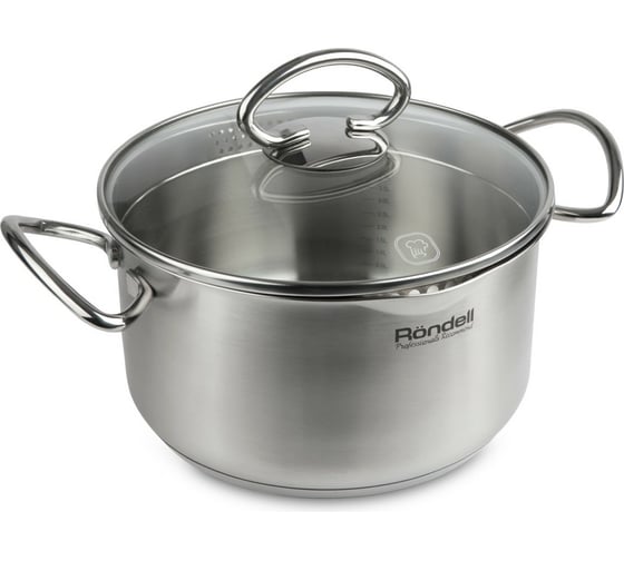 Кастрюля RONDELL Edel с крышкой 24 см 5.1 л RDS-992 1