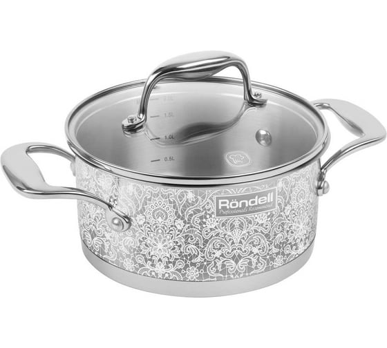 Кастрюля RONDELL Ajour с крышкой 24 см 5.0 л RDS-1055