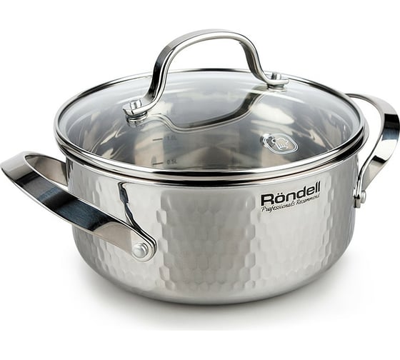 Кастрюля RONDELL RainDrops с крышкой 18 см 1.9 л RDS-827