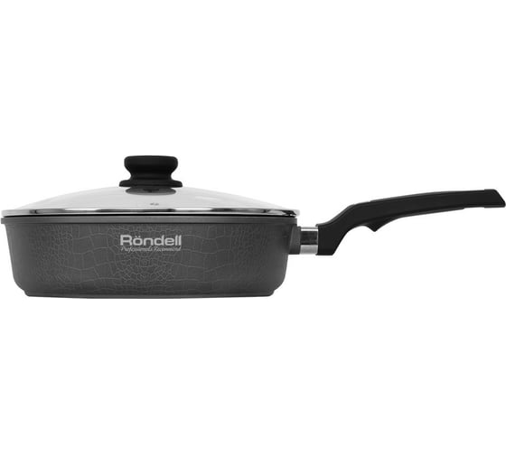 Сотейник RONDELL Escurion Grey с крышкой 28х7.5 см RDA-1125