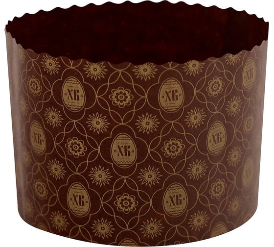 Форма для выпечки кулича МУЛЬТИДОМ бумажная, набор 3 шт, диаметр 9 см, высота 9 см МТ8-110 1