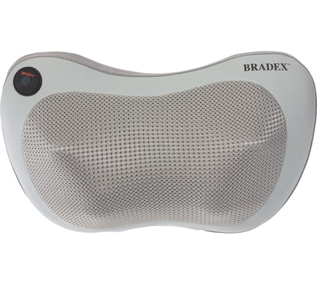 Массажная подушка с подогревом и разминающим массажем Шиацу BRADEX серая KZ 0564