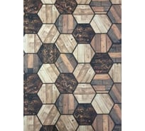 Влаговпитывающий коврик Shahintex DIGITAL PRINT 19 Паркет, 60x120, коричневый 821471