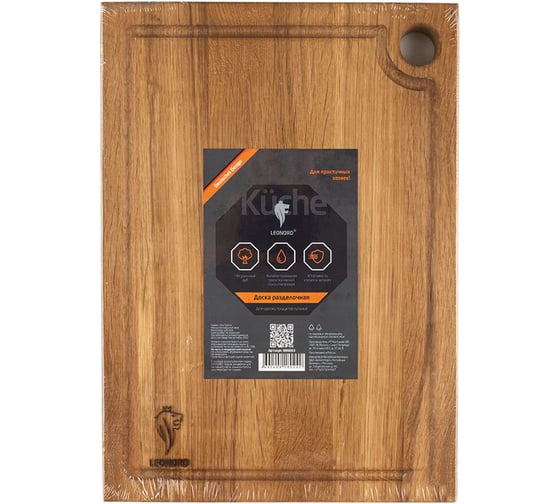Доска Leonord 32x23x2 см дуб 986063
