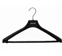 Пластиковая анатомическая вешалка-плечики Attache черная размер 48-50 1363162