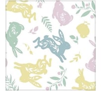 Подставка под горячее МУЛЬТИДОМ Пасхальные зайцы размер 14x14 см, 4 цвета МТ18-61