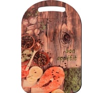 Разделочная доска МУЛЬТИДОМ Букет пряностей размер 29x18.5 см МБ18-77