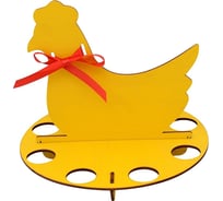 Подставка для яиц МУЛЬТИДОМ Курочка диаметр 20 см, высота 18 см МБ18-252