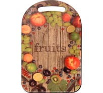 Разделочная доска МУЛЬТИДОМ Фруктовый рай размер 29x18.5 см МБ18-75