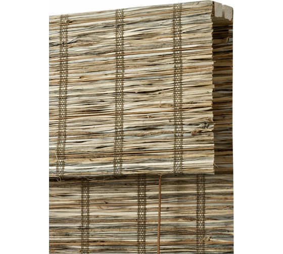 Римская штора ПраймДекор Grass, листья травы, 120x160 45120136