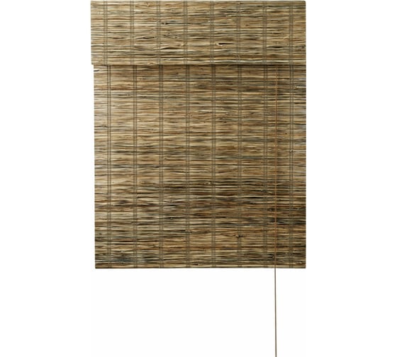 Римская штора ПраймДекор Grass, листья травы, 60x160 45060136