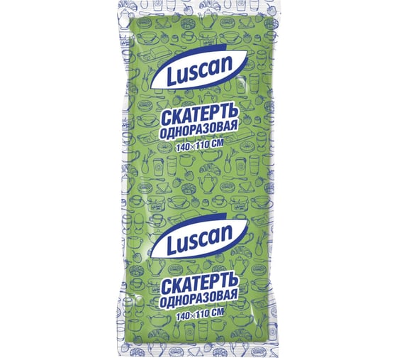 Одноразовая скатерть Luscan 110x140 см, зеленая 476870