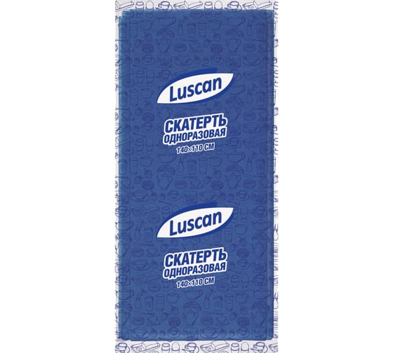 Одноразовая скатерть Luscan 110x140 см, синяя 476871