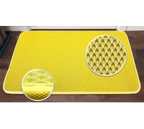 Придверный коврик Dreamcar в прихожую, ванную 60x90 см ЭВА ЕВА EVA желтый DC-000-1018238