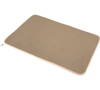 Придверный коврик Dreamcar в прихожую, ванную универсальный 89x59 см ЭВА ЕВА EVA бежевый DC-000-1018221