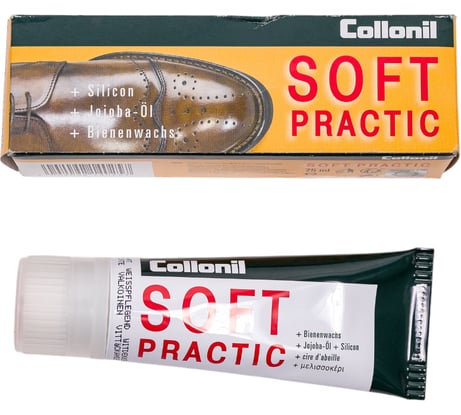 Крем на пчелином воске для ухода за изделиями из деликатной гладкой кожи Collonil Soft Practic 025 белый 3763 025