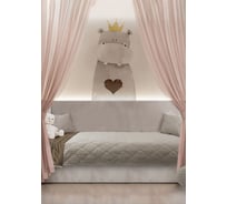 Комплект Kauffort Ляфлер покрывало стеганое 140x220 см, 2 подушки 40x40 см, шоколадный 124001636