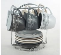 Чайный набор BONJART 12 предметов, на металлическом стенде ПД9678