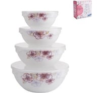 Набор салатников BONJART Эвита 04-1179 с крышками, 4 предмета СП2251