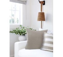 Декоративная подушка на молнии Kauffort Дип, 40x40, крем 121124615