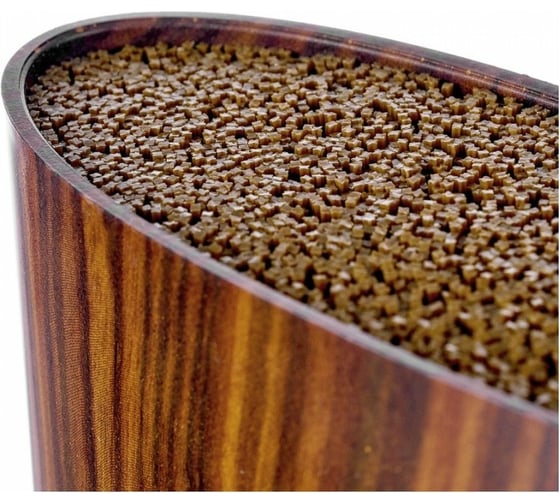 Подставка для ножей Walmer Wood овальная, 16x7x16 см W08002203