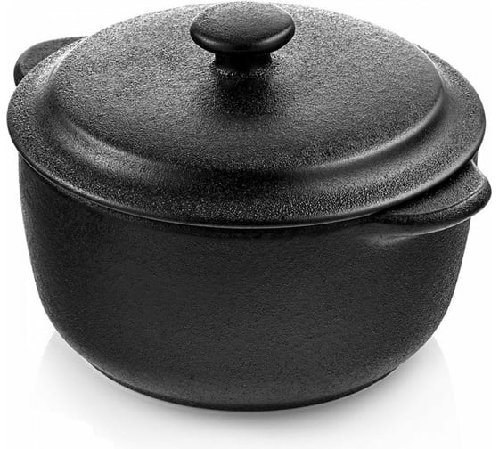 Горшочек для запекания Walmer IRON-BLACK с крышкой 250 мл W37000647