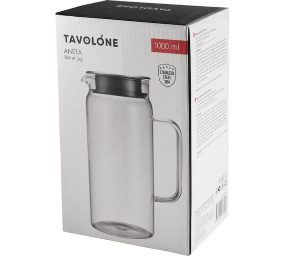 Графин для воды TAVOLONE Aneta 1000 мл 401-048 806634080054