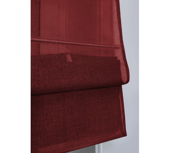 Римская штора Эскар Basicos, вишневый, 80x160 см 253080160