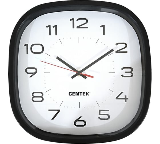 Настенные часы Centek белый диаметр 30 см, шаговый ход, кварцевый механизм CT-7106 White 1