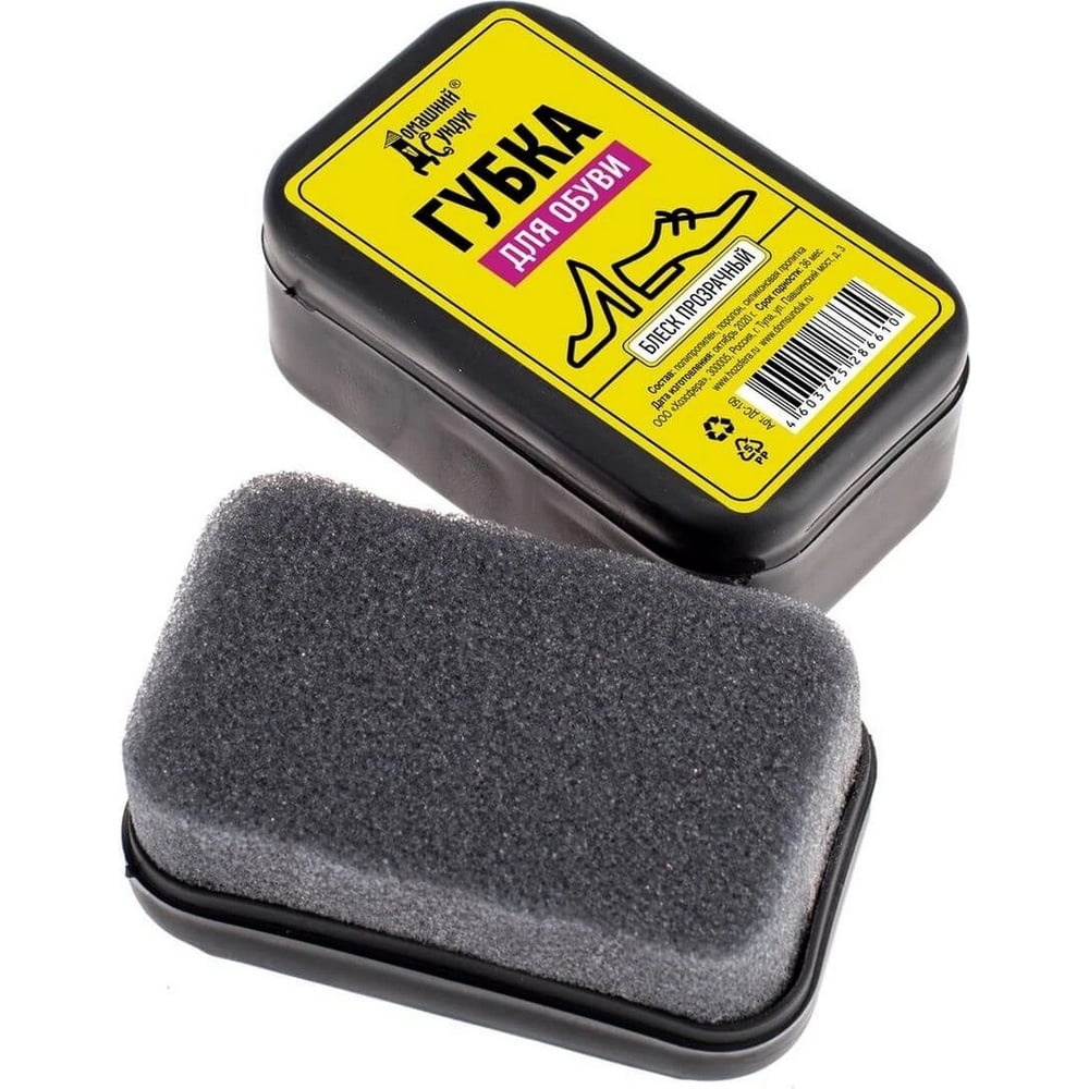 Губка для обуви Домашний Сундук блеск прозрачный 4603725286610 ...