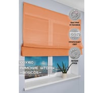 Римская штора Эскар Basicos оранжевый, 100x160 см 249100160