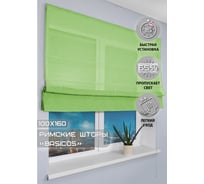 Римская штора Эскар Basicos салатовый, 100x160 см 254100160